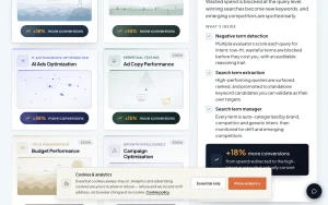 Scaletrics homepage — screenshot of the productivity & writing AI tool, 2026-10-01