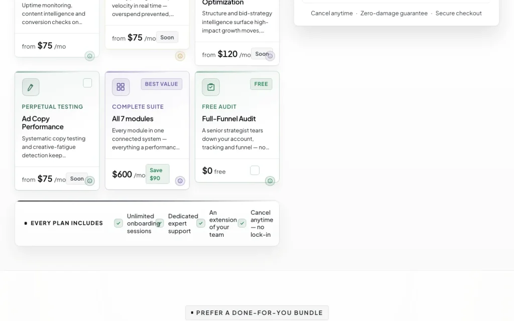 Scaletrics pricing page with plans and prices — screenshot of the productivity & writing AI tool, Oct 1, 2026