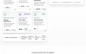 Scaletrics pricing page with plans and prices — screenshot of the productivity & writing AI tool, 2026-10-01