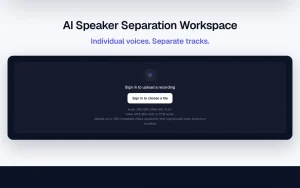 Seply homepage — screenshot of the audio & voice AI tool, 2026-10-01