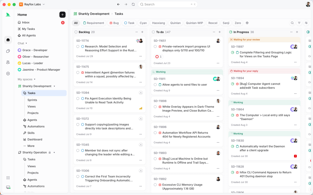 Sharkly homepage screenshot, coding AI tool