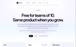 Sharkly pricing page with plans and prices — screenshot of the coding AI tool, 2026-10-01