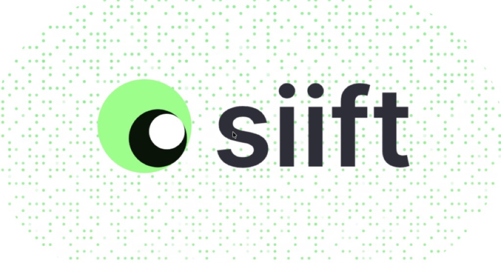 siift captura de tela da página inicial, ferramenta de IA produtividade & escrita