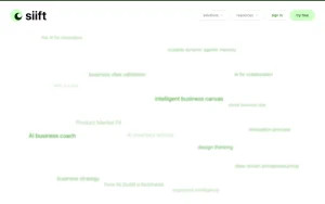 siift homepage — screenshot of the productivity & writing AI tool, 2026-10-01