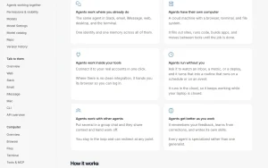 Skydive documentation — screenshot of the productivity & writing AI tool, 2026-10-02