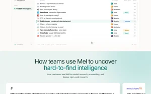 Skymel homepage — screenshot of the research & search AI tool, 2026-10-01