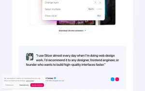 Slicer (slicer.dev) homepage — screenshot of the coding AI tool, 2026-10-01