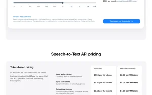Soniox Text-to-Speech pricing page with plans and prices — screenshot of the audio & voice AI tool, 2026-10-01
