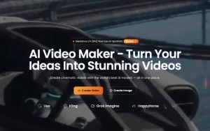 SparkVid homepage — screenshot of the video AI tool, 2026-10-01