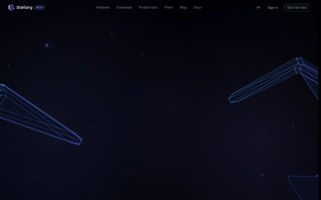 Stellary Startseite – Screenshot des KI-Tools produktivität & schreiben, Oct 1, 2026