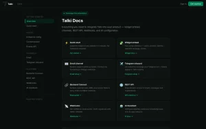 Talki documentation — screenshot of the productivity & writing AI tool, 2026-10-01