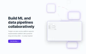 Tangle homepage — screenshot of the coding AI tool, 2026-10-01