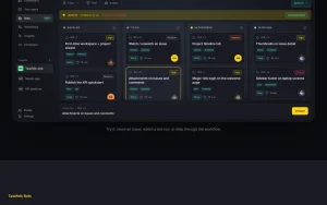 Taskfolk homepage — screenshot of the productivity & writing AI tool, 2026-10-01
