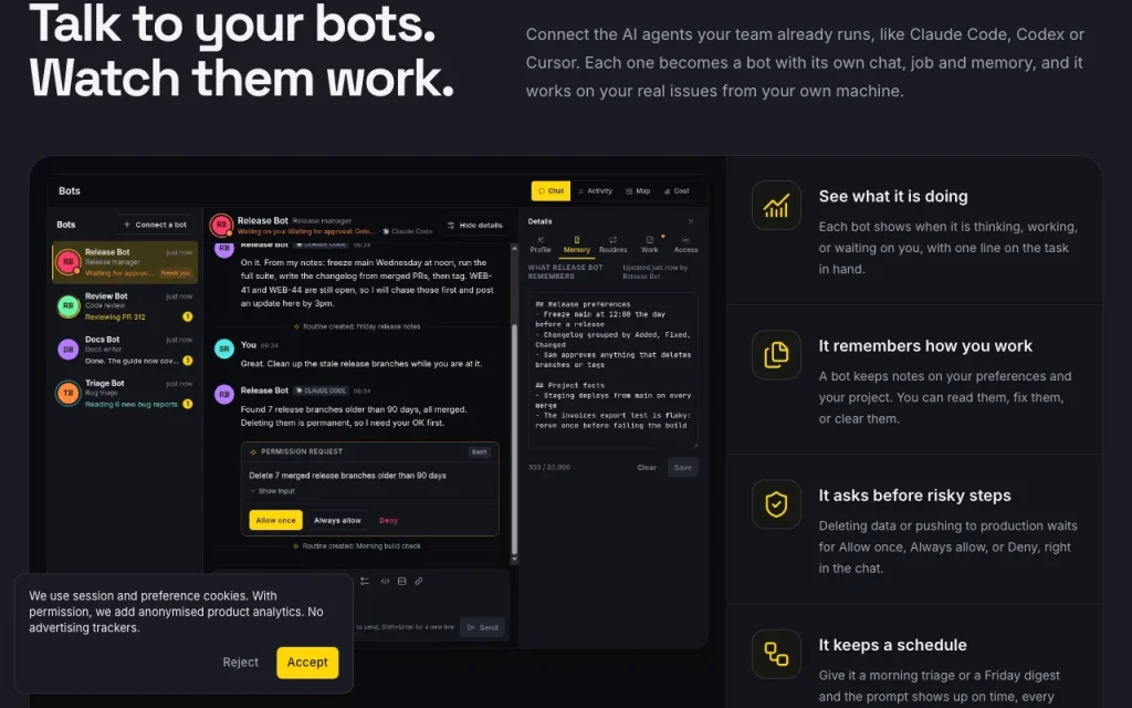 Taskfolk Startseite – Screenshot des KI-Tools produktivität & schreiben, Oct 1, 2026
