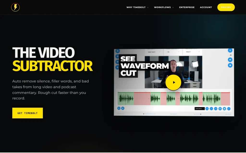 TimeBolt Startseite – Screenshot des KI-Tools video, Oct 1, 2026
