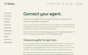 Tincan documentation — screenshot of the productivity & writing AI tool, 2026-10-01
