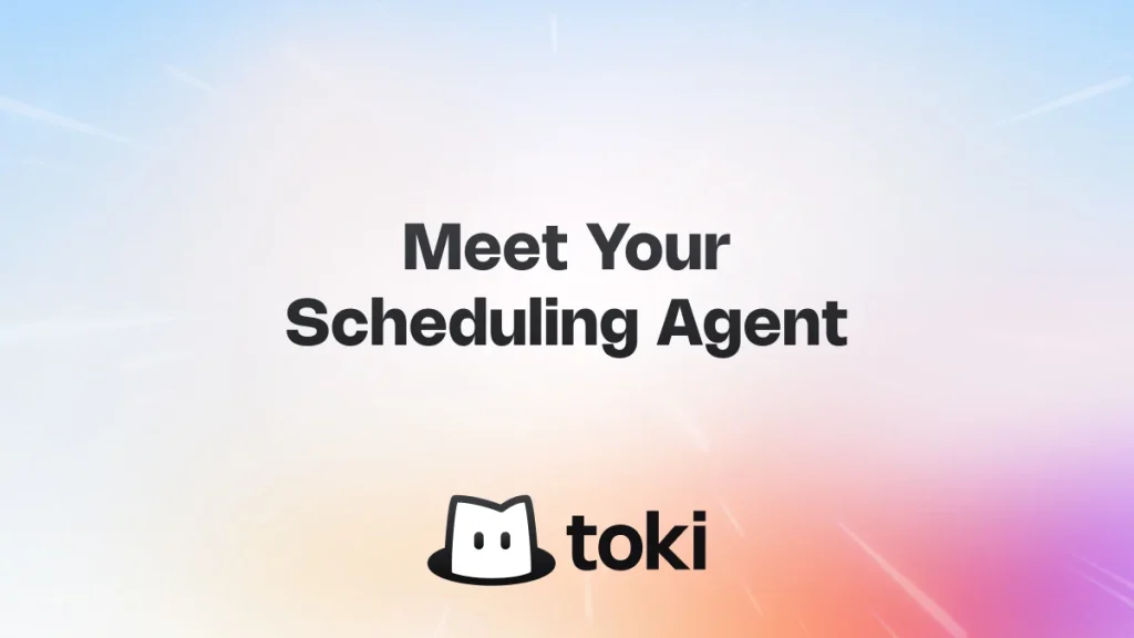 Toki homepage screenshot, productivity & writing AI tool