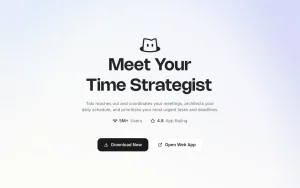 Toki homepage — screenshot of the productivity & writing AI tool, 2026-10-01