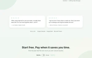 Ungrind homepage — screenshot of the productivity & writing AI tool, 2026-10-01