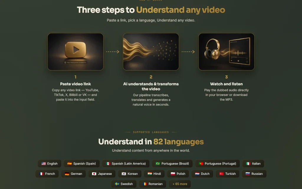Vaivox homepage — screenshot of the audio & voice AI tool, Oct 1, 2026