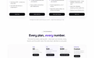 Vendo pricing page with plans and prices — screenshot of the coding AI tool, 2026-10-01