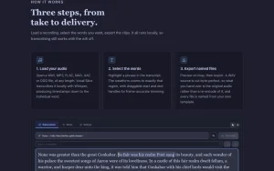 Vocal Slice homepage — screenshot of the audio & voice AI tool, 2026-10-02