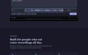 Vocal Slice homepage — screenshot of the audio & voice AI tool, 2026-10-02