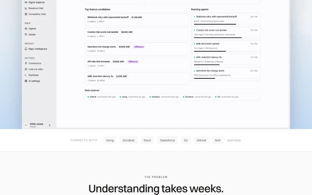 VocxAI página principal — captura de pantalla de la herramienta de IA programación, Oct 1, 2026