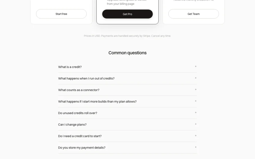 VocxAI pricing page with plans and prices — screenshot of the coding AI tool, Oct 1, 2026