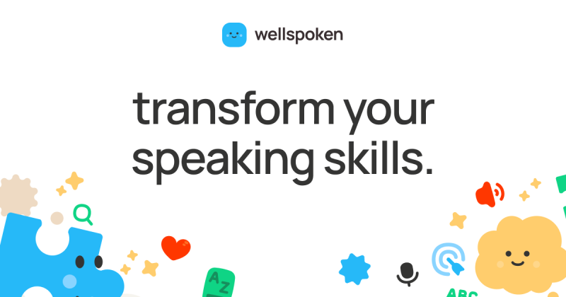 Wellspoken homepage screenshot, audio & voice AI tool