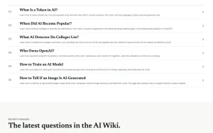 Wikis.ai homepage — screenshot of the chat assistants AI tool, 2026-10-01