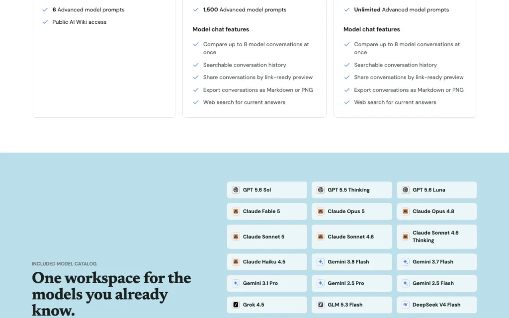 Wikis.ai page de tarifs avec offres et prix — capture d'écran de l'outil d'IA assistants de chat, Oct 1, 2026