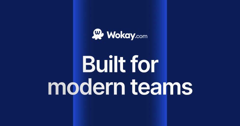 Wokay homepage screenshot, productivity & writing AI tool