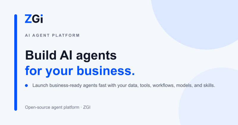 ZGI homepage screenshot, productivity & writing AI tool