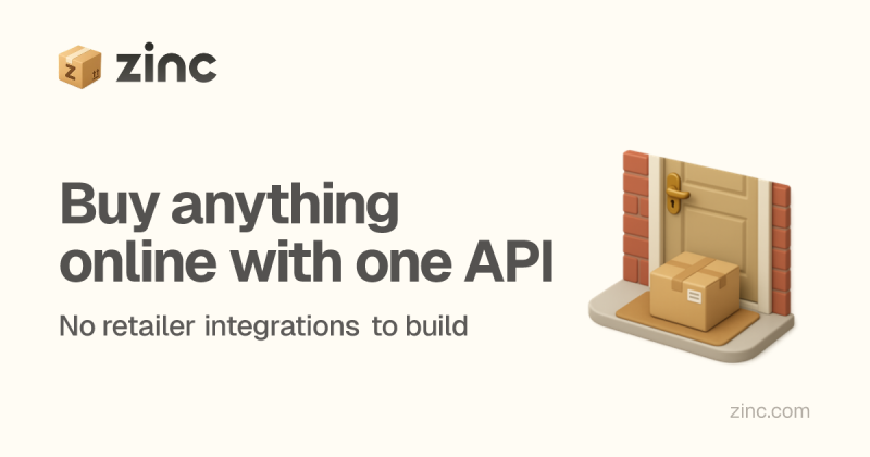 Zinc homepage screenshot, coding AI tool