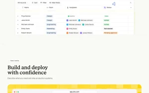 Zite homepage — screenshot of the productivity & writing AI tool, 2026-10-01