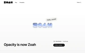Zoah blog — screenshot of the coding AI tool, 2026-10-02