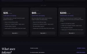 2wai pricing page with plans and prices — screenshot of the chat assistants AI tool, 2026-10-02