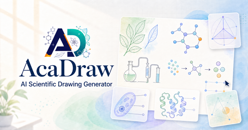 AcaDraw homepage screenshot, image generation AI tool