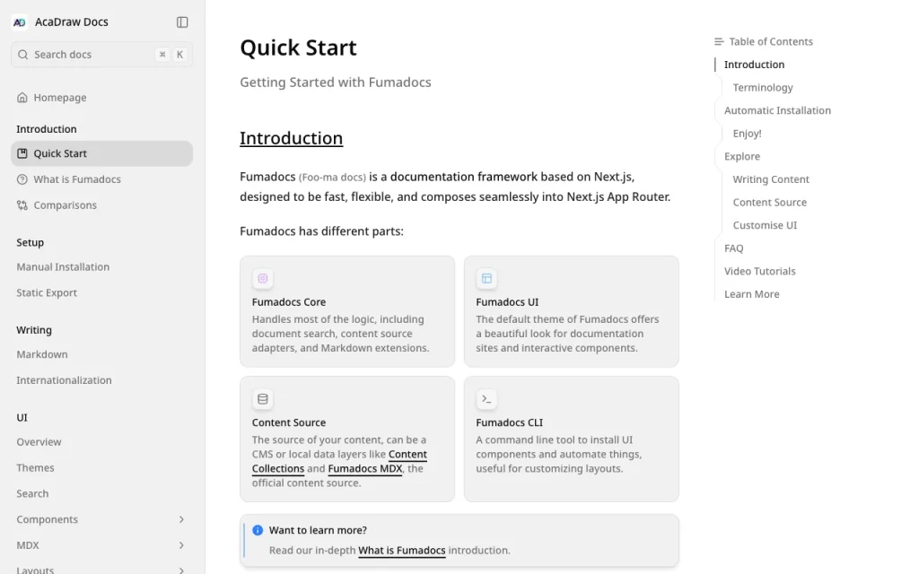 AcaDraw documentation — screenshot of the image generation AI tool, Oct 2, 2026