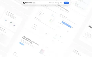 Acebuilder homepage — screenshot of the coding AI tool, 2026-10-01