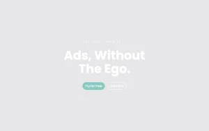 Ad Agency homepage — screenshot of the productivity & writing AI tool, 2026-10-02