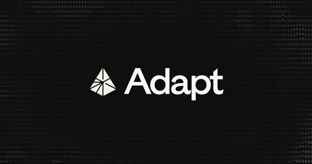 Adapt homepage screenshot, productivity & writing AI tool
