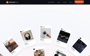 AdControlCenter homepage — screenshot of the productivity & writing AI tool, 2026-10-01
