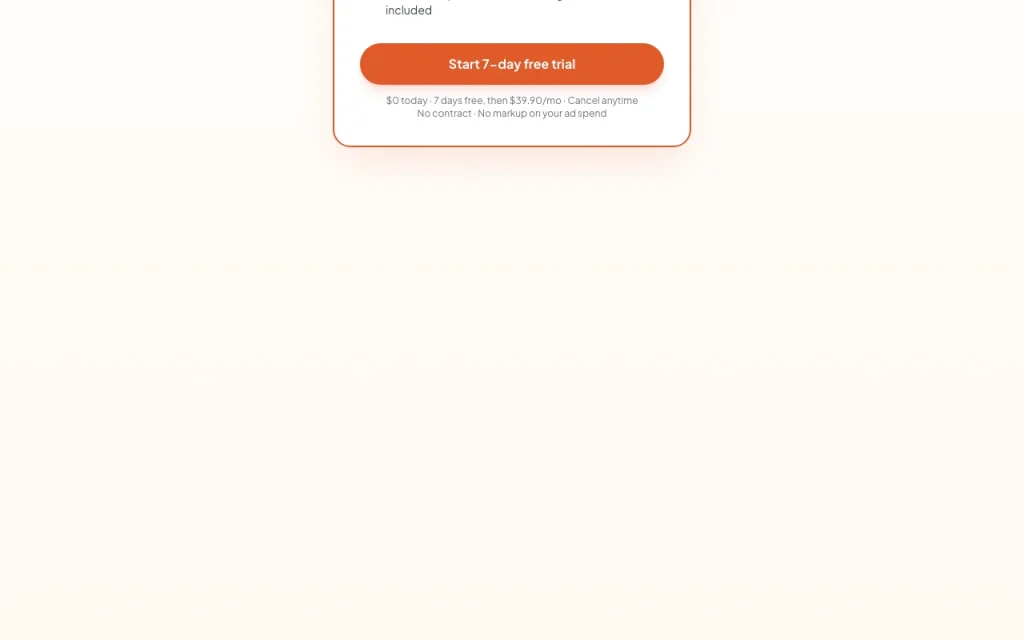 AdControlCenter pricing page with plans and prices — screenshot of the productivity & writing AI tool, Oct 1, 2026