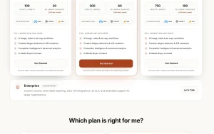 AdRiseLab pricing page with plans and prices — screenshot of the productivity & writing AI tool, 2026-10-01