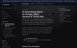 Adspirer documentation — screenshot of the productivity & writing AI tool, 2026-10-02