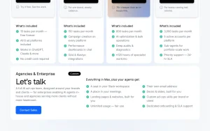 Adspirer pricing page with plans and prices — screenshot of the productivity & writing AI tool, 2026-10-02