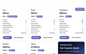 Aepto pricing page with plans and prices — screenshot of the productivity & writing AI tool, 2026-10-02