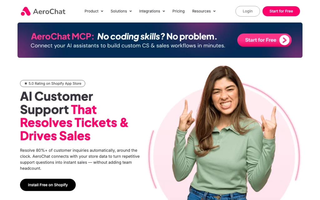 AeroChat homepage — screenshot of the chat assistants AI tool, Oct 2, 2026